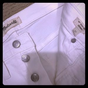Madewell Size 27 White High Rose Jeans